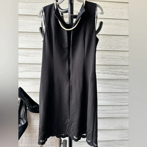 Talbots Black Sleeveless Mini Dress - Picture 2 of 7